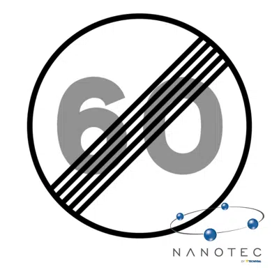 Imagem para R-501 End of speed limit Road sign in Fibreglass reinforced polymer composite (NANOTEC)}