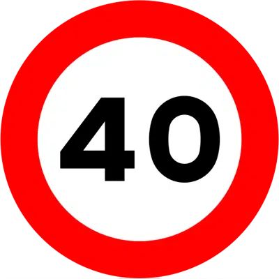 Obrázek pro R-301 Speed limit Road sign in Fibreglass reinforced polymer composite