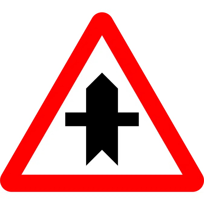 P-1 Intersection with priority Cross in Fibreglass reinforced polymer composite