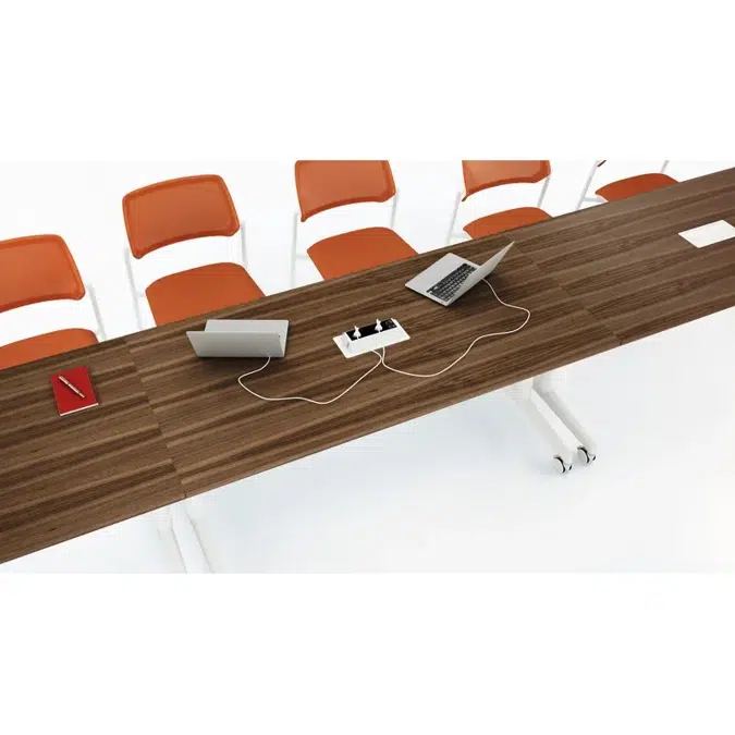 FlipTop Twin Meeting and Training Room Table | Collaborative Office Desk