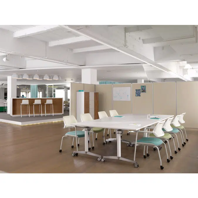 FlipTop Twin Meeting and Training Room Table | Collaborative Office Desk