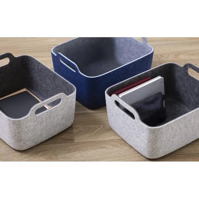 Steelcase Flex Office Desk Basket + Desk Accessories