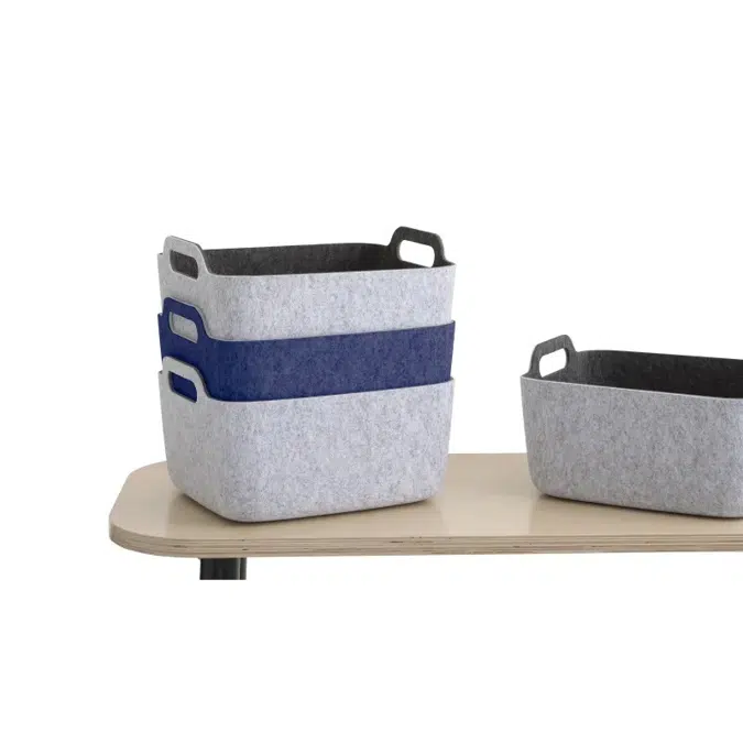 Steelcase Flex Office Desk Basket + Desk Accessories