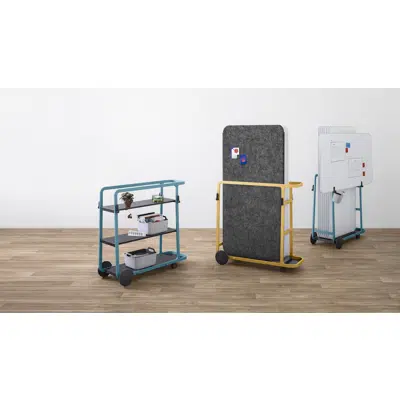 bild för Steelcase Flex Carts | Mobile Office Cart & Whiteboard Storage