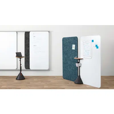 Steelcase Flex Mobile Whiteboard / Markerboard Wall Solutions图像