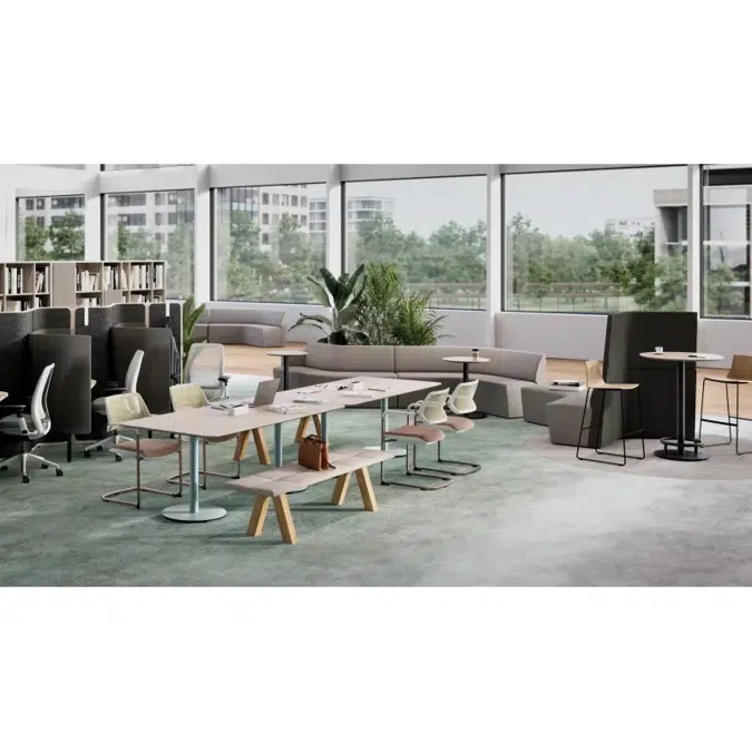 Obelos® Collaboration Tables for Hybrid Meetings - Collaborative Office Desks
