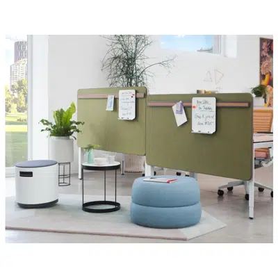bild för Divisio Frameless Screen & Space Divider | Acoustic Desk Screen