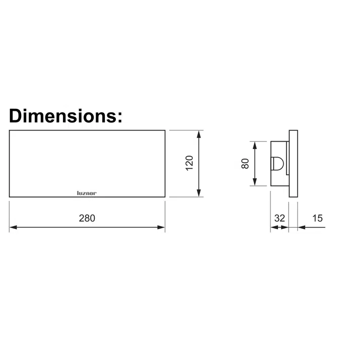 Tabled (recessed mounted)