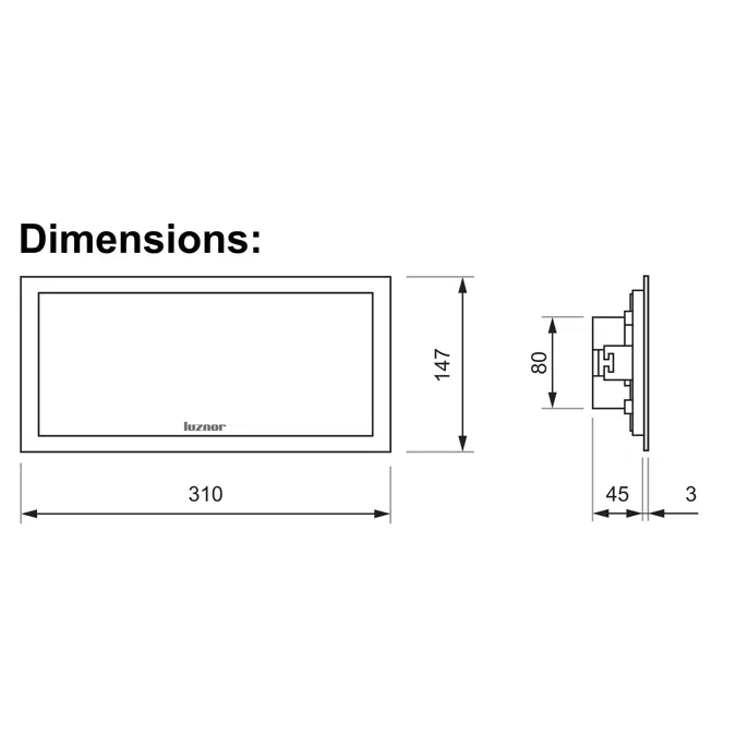 Tabled (flush mounted)