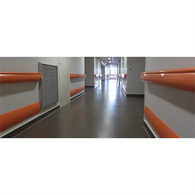 PERFORMER 2 - Wall protection and handrail 140 mm high