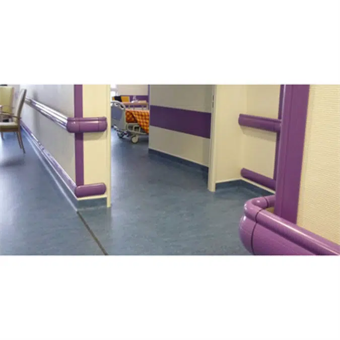 PERFORMER 2 - Wall protection and handrail 140 mm high