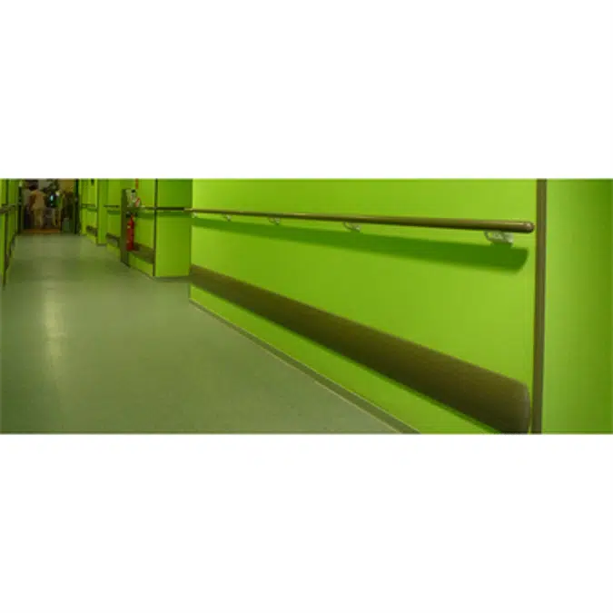 IMPACT - Wall protection rail height 120 mm