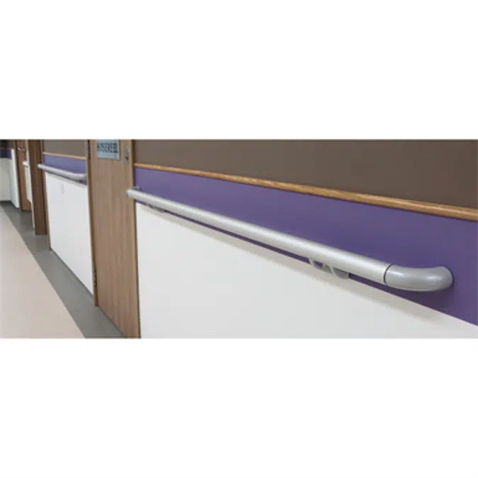 ESCORT ANODISED - Aluminium round handrail diameter 40 mm