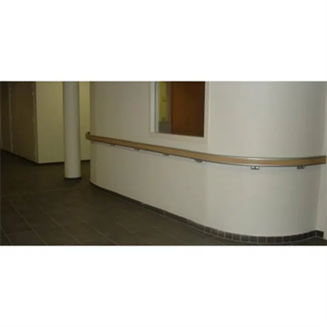 STARLINE DECOWOOD - Aluminium handrail with wood effect band