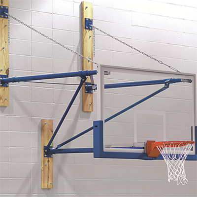 bild för SWD Wall Mounted Stationary Basketball Backstop