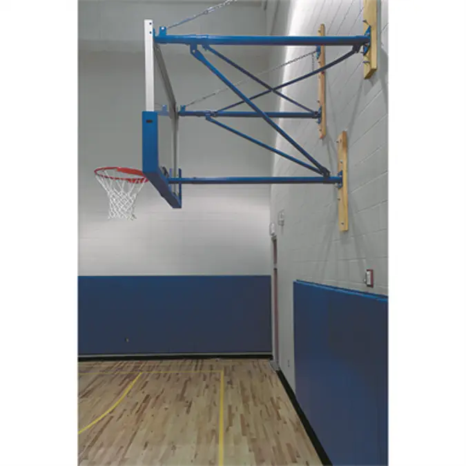 BIM objects - Free download! SWD Wall Mounted Stationary Basketball ...