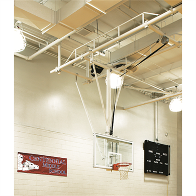 bild för TF-20J Ceiling-Suspended Forward Folding Basketball Backstop