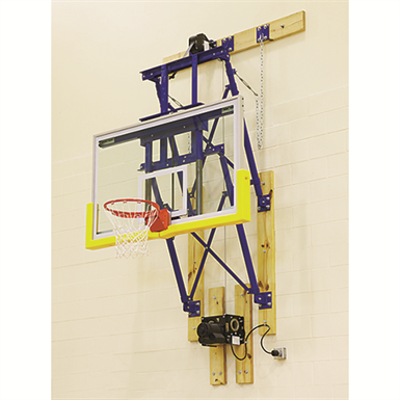 Image for DUW Wall-Mounted Up-Folding Basketball Backstop