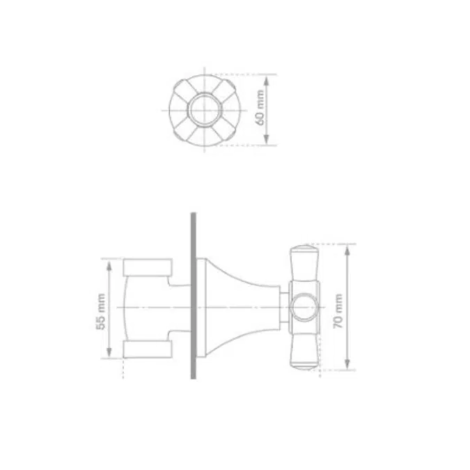 Helvetia one handle valve only trim