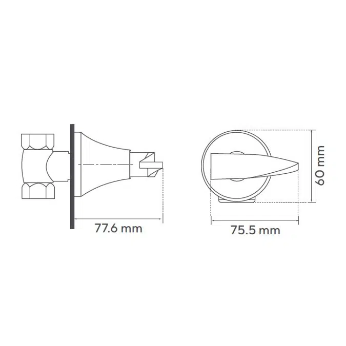 Pristina one handle valve only trim