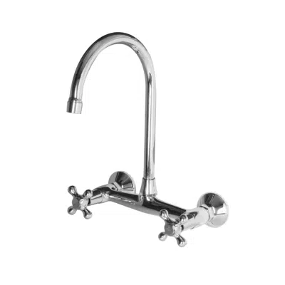 Image pour Wall mounted mixer 8" exposed body Calima