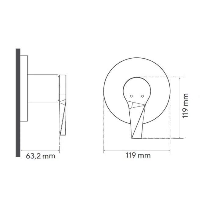 Sion single handle (valve only)