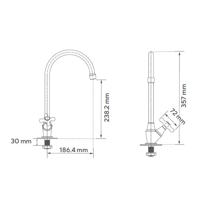 Calima mobile table faucet