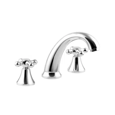 imagem para 8” Calima two handle widespread bathroom faucet