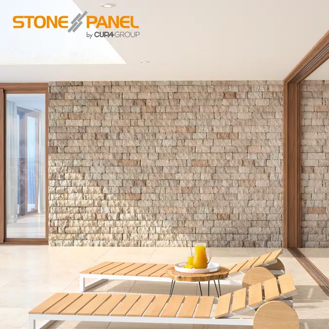 Paneles de Piedra Natural para Revestimiento de Paredes | Stonepanel® Sabbia