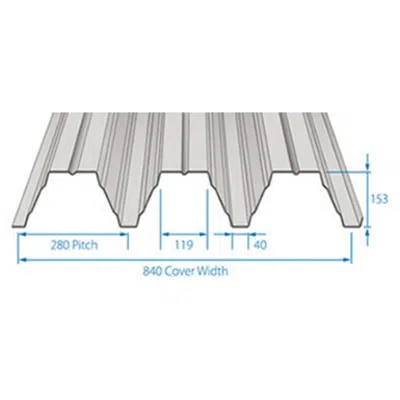 Зображення для RoofDek D153 (Deep Deck) - Structural decking for roofs