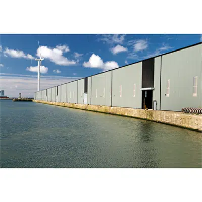 画像 Trisobuild - Vertical Fire Wall System - Built-up system of colorcoat profiled sheet with internal liner and insulation