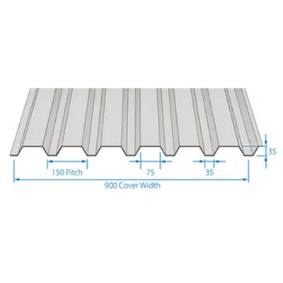 RoofDek D35 (Shallow Deck) - Structural decking for roofs 이미지