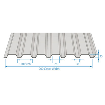 RoofDek D35 (Shallow Deck) - Structural decking for roofs图像