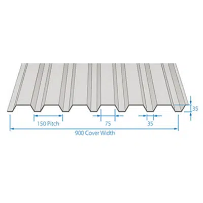 bilde for RoofDek D35 (Shallow Deck) - Structural decking for roofs