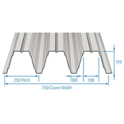 Image for RoofDek D159 (Deep Deck) - Structural decking for roofs