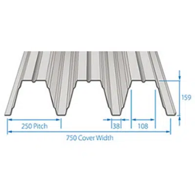 imagen para RoofDek D159 (Deep Deck) - Structural decking for roofs