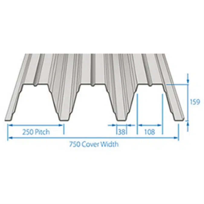 RoofDek D159 (Deep Deck) - Structural decking for roofs