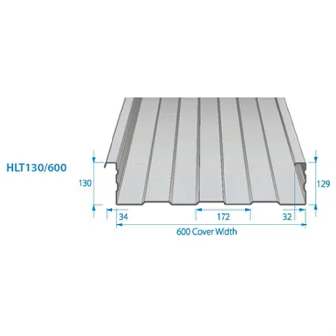 RoofDek HLT130/600 - Structural Liner Tray