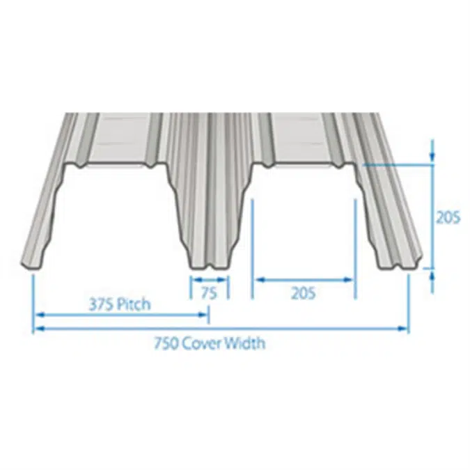 RoofDek D200 (Deep Deck) - Structural decking for roofs