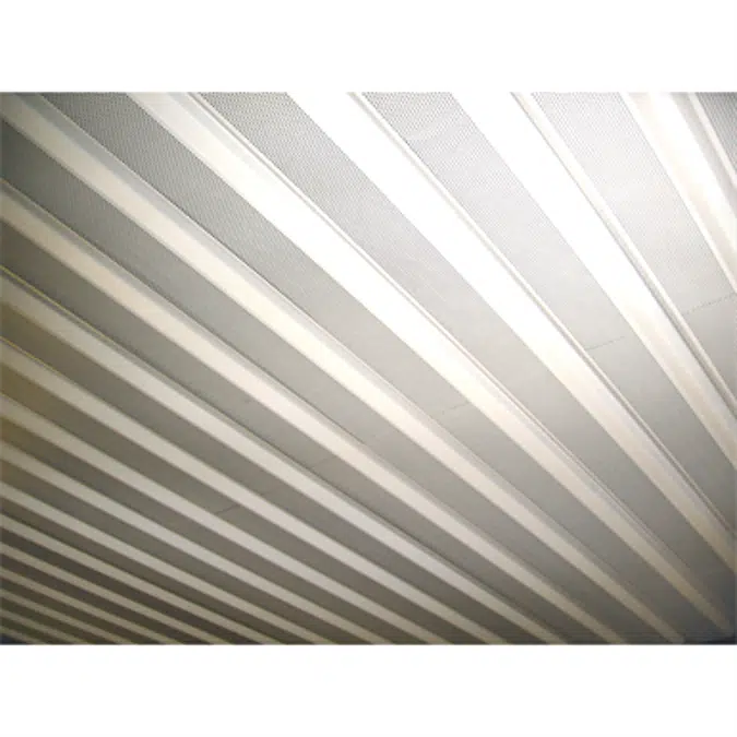 Trisobuild - Sound Absorption Roof System - Built-up system of colorcoat profiled sheet with internal liner and insulation