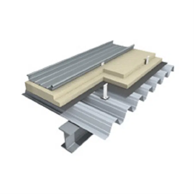 BIM object - Roof - Angled Standing Seam Facade (430 mm, vertical