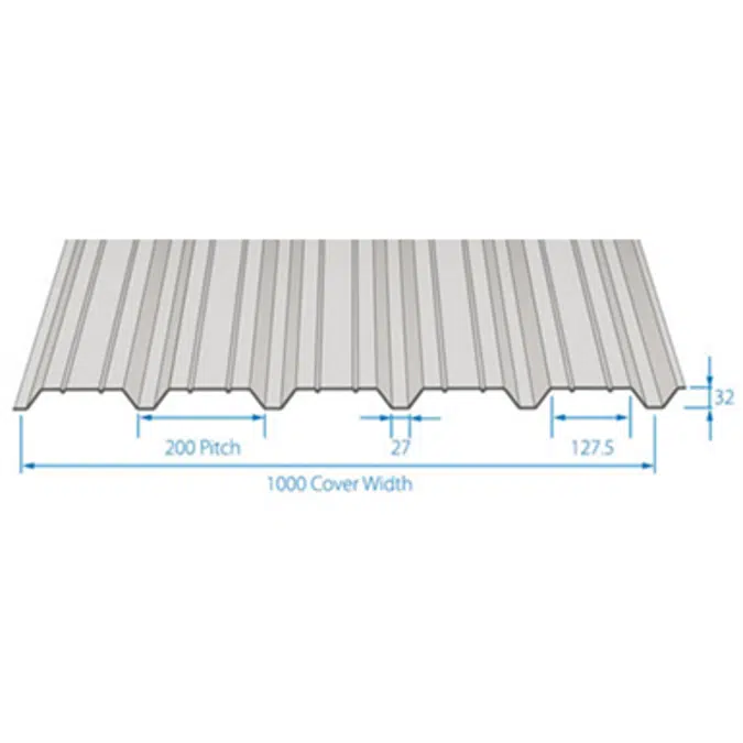 RoofDek D32S (Shallow Deck) - Structural decking for roofs