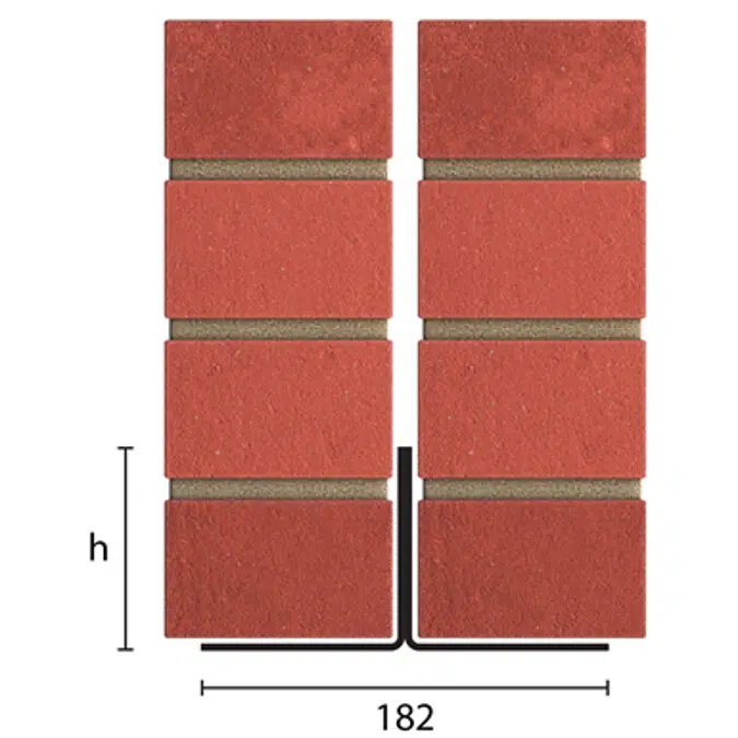 Catnic CN50/CN51 - External solid wall Two-Piece Inverted 'T' Lintels