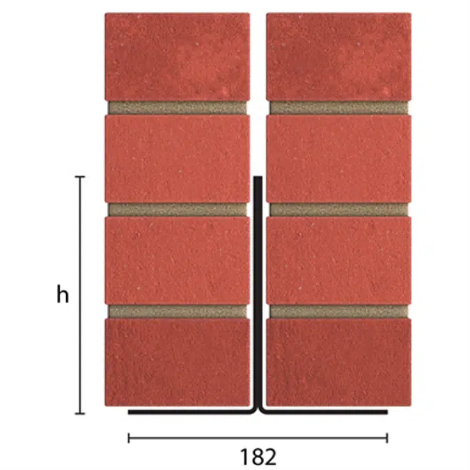 Catnic CN50/CN51 - External solid wall Two-Piece Inverted 'T' Lintels