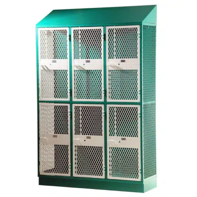 Image for Apex Athletic Lockers - 3 Tier - 60"