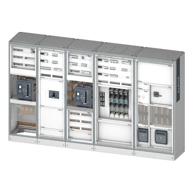 Objetos BIM - ¡Descarga gratis! ALPHA 3200 Eco LV switchboard - Single ...