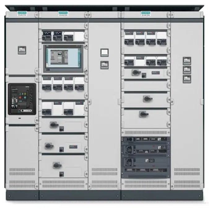 SIVACON S8 LV switchboard - Single front busbar rear - Complete set