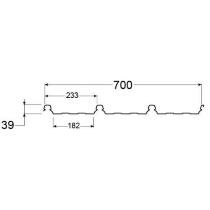 SCG Roof Metal Sheet Boltless 700