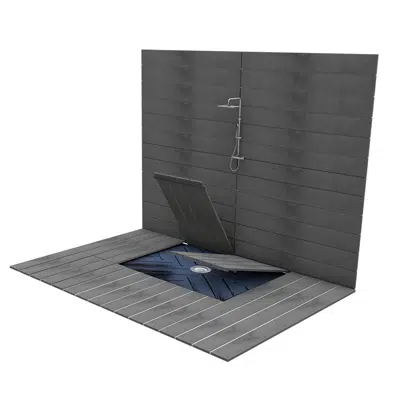 Plato Level Integrated flat shower system | Revestech图像