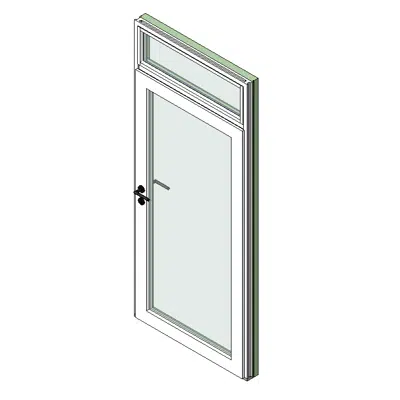 Obrázek pro Entrance door glass with transom